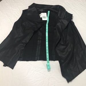 NWT Karen Kane faux leather vest